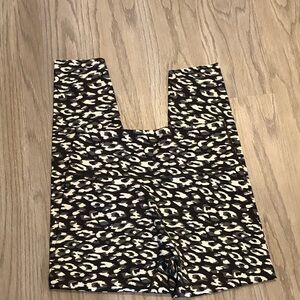 aerie Offline High-Rise Leggings Leopard Animal Print Black And White